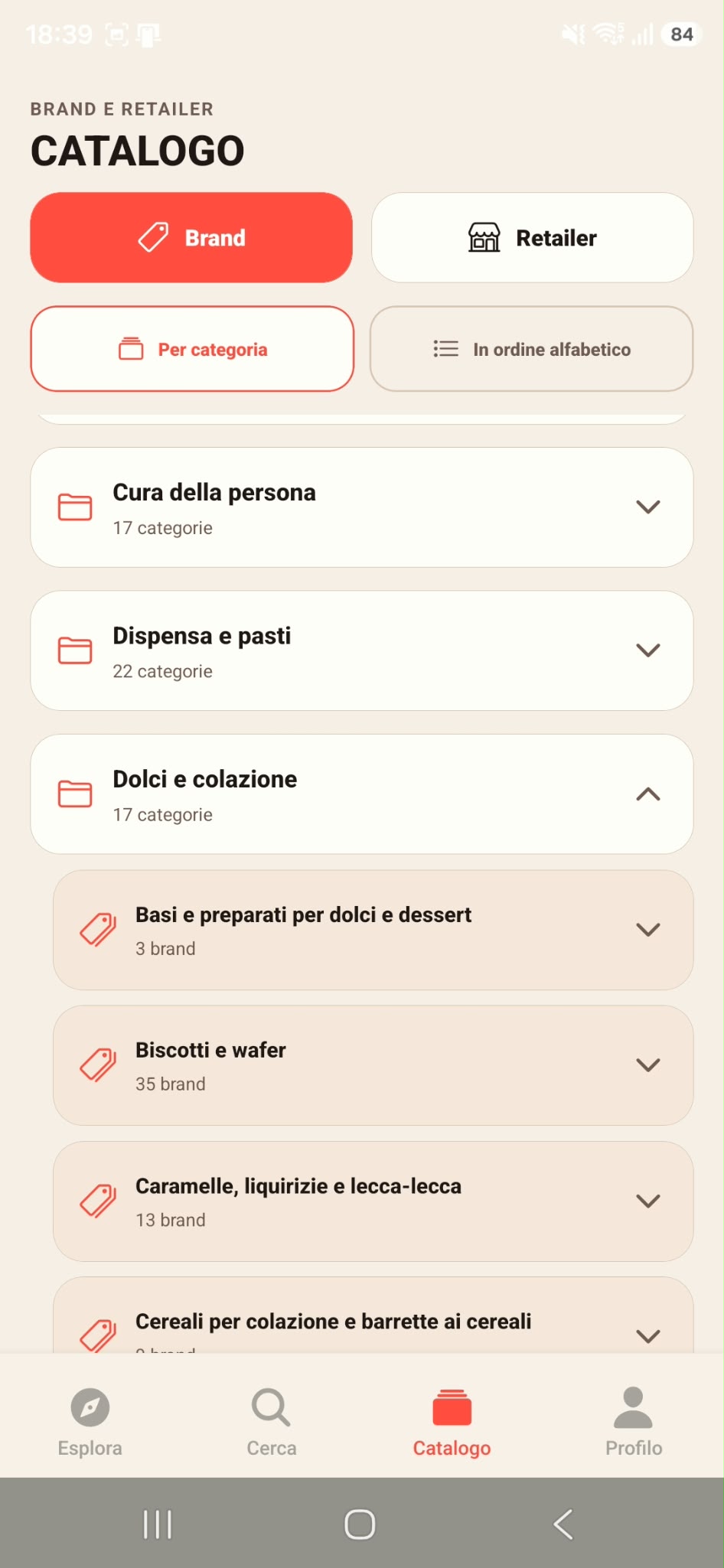 IL CATALOGO